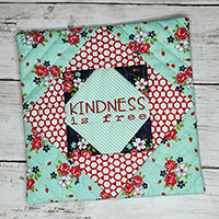 ITH Embroidery Mini Pillow Kindness is Free Design